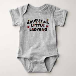 Abuelita's Little Ladybug - Cute Baby Bodysuit