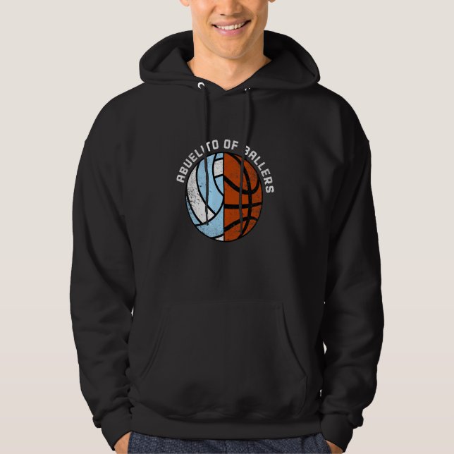 Abuelito Of Ballers Funny Volleyball Basketball Ab Hoodie (Front)