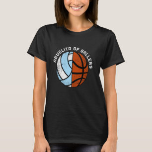 Abuelito Of Ballers Funny Volleyball Basketball Ab T-Shirt