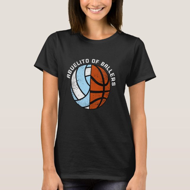 Abuelito Of Ballers Funny Volleyball Basketball Ab T-Shirt (Front)
