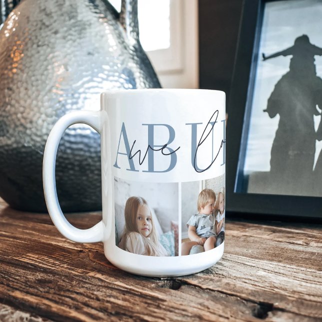 Abuelito We Love You 4 Photo Collage Coffee Mug (Creator Uploaded)