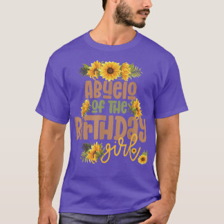 Abuelo Birthday Girl Sunflower Birthday Party Them T-Shirt