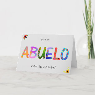 ABUELO Bold Geometric Boho Father’s Day Card