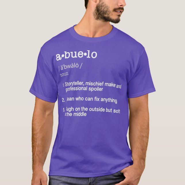 Abuelo Definition T   Funny Cool Present Gift T-Shirt (Front)