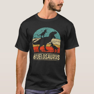 Abuelo Dinosaur T Rex Abuelosaurus 2 kids Family M T-Shirt