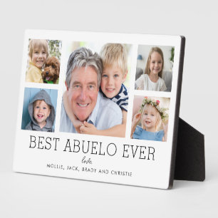 Abuelo Grandfather Grandchildren Photo Collage Plaque