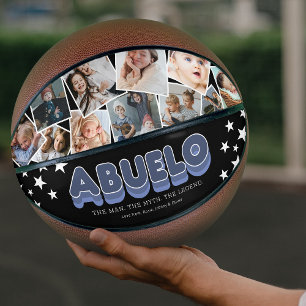 Abuelo Man Myth Legend Photo Basketball