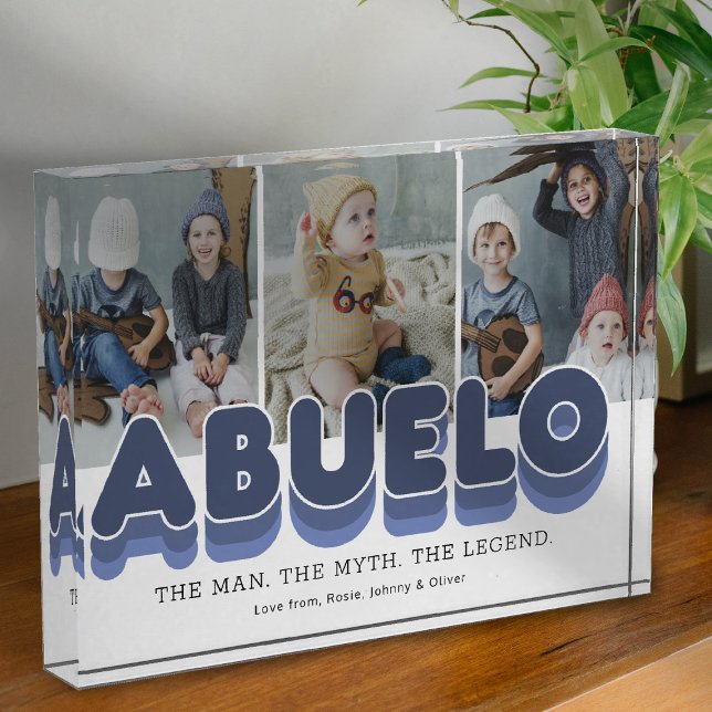 Abuelo Man Myth Legend Photo Block (Creator Uploaded)