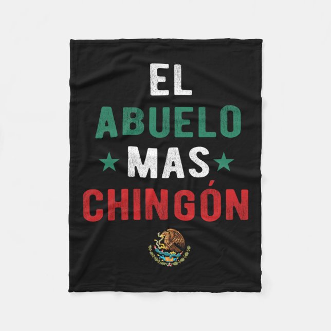 Abuelo Mas Chingon Spanish Teachers Fathers Day Gi Fleece Blanket (Front)