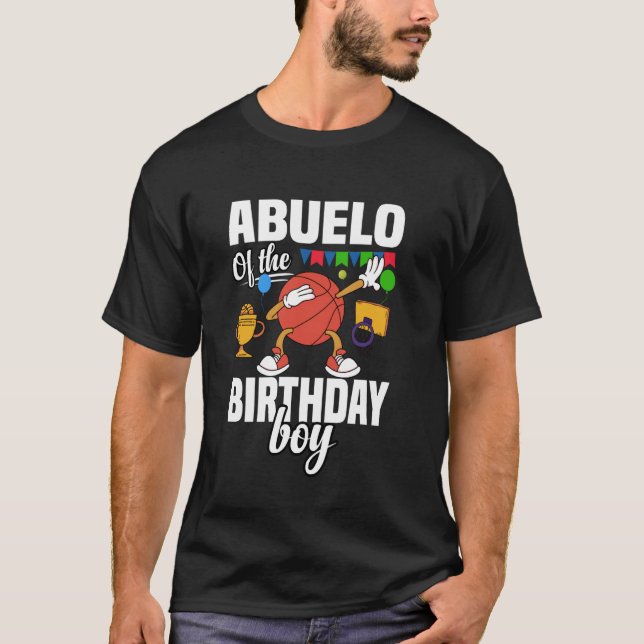 Abuelo of The Birthday Boy Sports T-Shirt (Front)