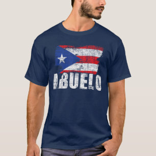 Abuelo Puerto Rico Flag Grandfather Grandpa Father T-Shirt