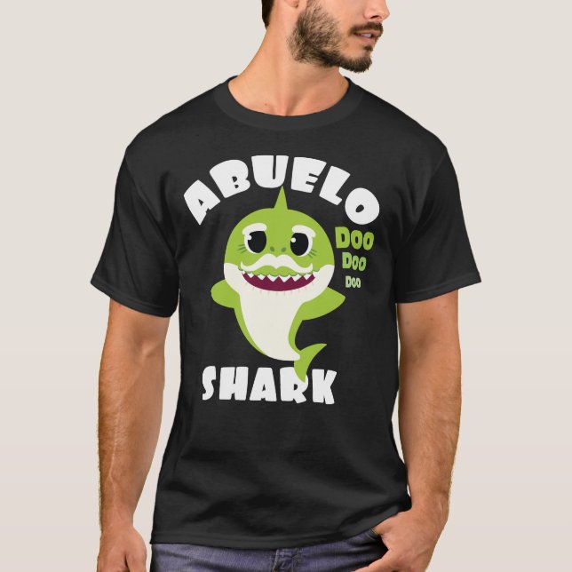 Abuelo Shark Gift Cute Baby Shark Design Matching  T-Shirt (Front)