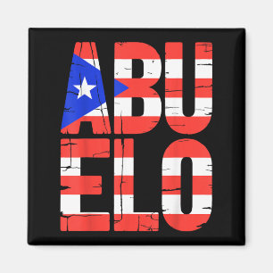 Abuelo Shirt Funny Puerto Rico Dad Grandpa Men Magnet