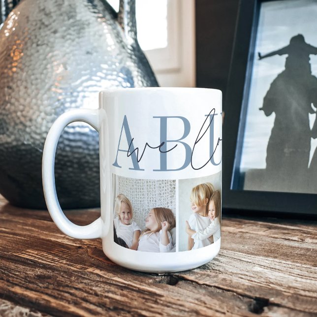 Abuelo We Love You 4 Photo Collage Coffee Mug (Creator Uploaded)