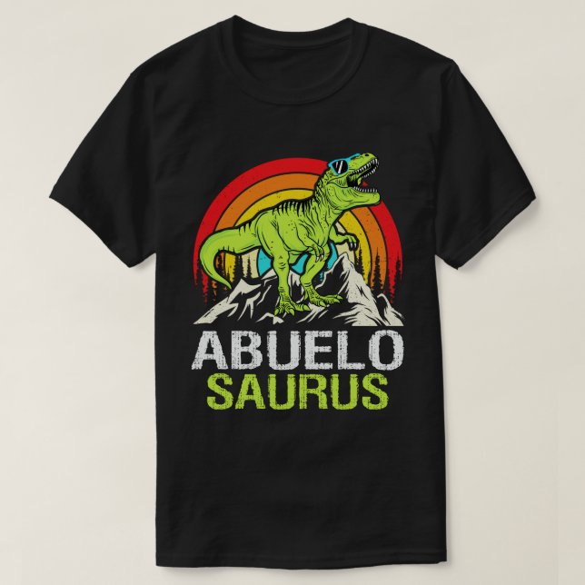 Abuelosaurus Dinosaur Grandpa Saurus Father's Day T-Shirt (Design Front)