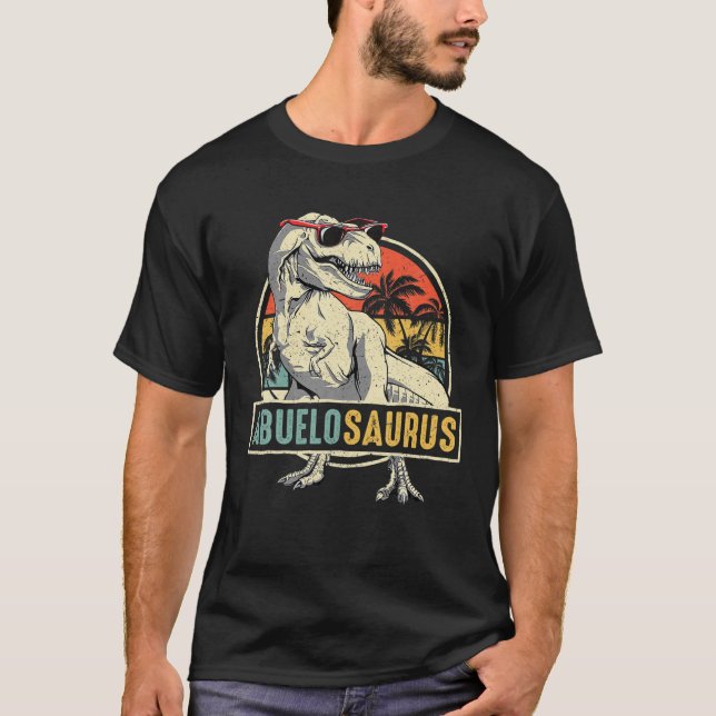 Abuelosaurus T Rex Dinosaur Abuelo Saurus Family M T-Shirt (Front)