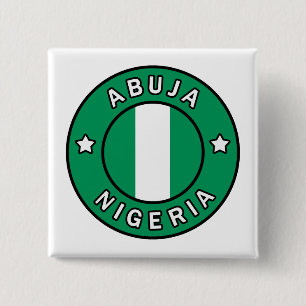 Abuja Nigeria 15 Cm Square Badge