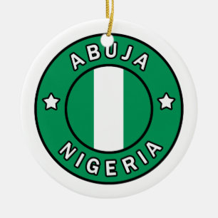 Abuja Nigeria Ceramic Tree Decoration