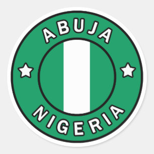 Abuja Nigeria Classic Round Sticker