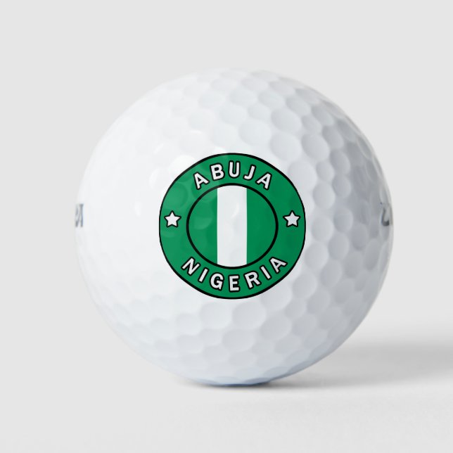 Abuja Nigeria Golf Balls (Front)