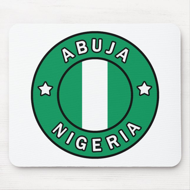 Abuja Nigeria Mouse Mat (Front)