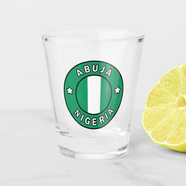 Abuja Nigeria Shot Glass (Front)