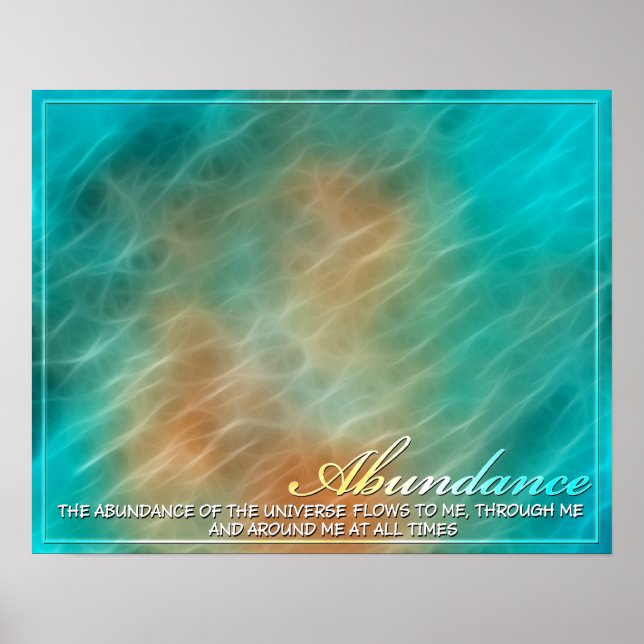 Abundance Abstract Energy Poster (Front)