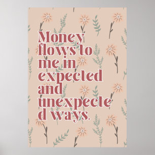 Abundance Affirmation Poster 
