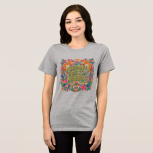 Abundance Bold Boho Folk Art Tri-Blend Shirt