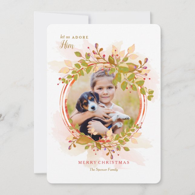 Abundance Holiday Photo Card (Front)
