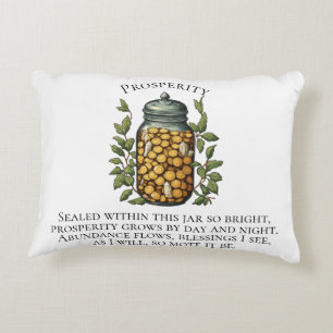 Abundance Jar Money Chant for Prosperity Decorative Cushion