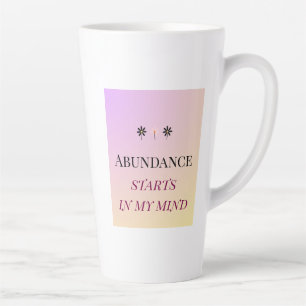 Abundance Mindset – Flowers of Abundance Latte Mug