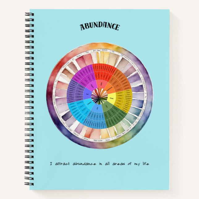 Abundance Positive Affirmation  Notebook (Front)