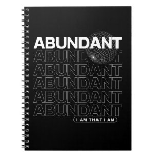Abundant Affirmation Typography Notebook
