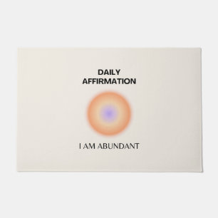 Abundant Daily Affirmation Positive Spiritual Doormat