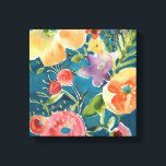 Abundant Florals I Canvas Print<br><div class="desc">Abundant Florals I by Chariklia Zarris. Done in a watercolor-like style,  these flowers have been created in varying shapes and colours. | 144503FN</div>