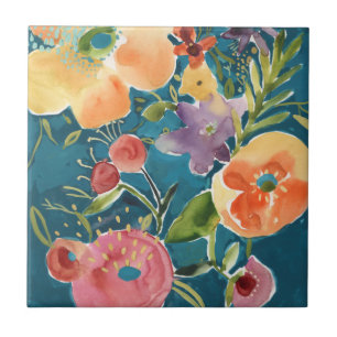 Abundant Florals I Tile