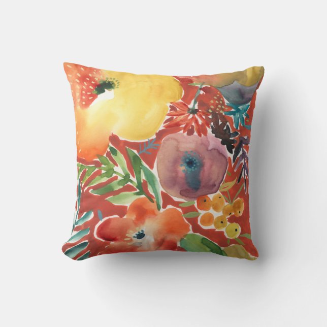 Abundant Florals III Cushion (Front)