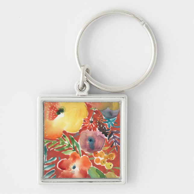Abundant Florals III Key Ring (Front)