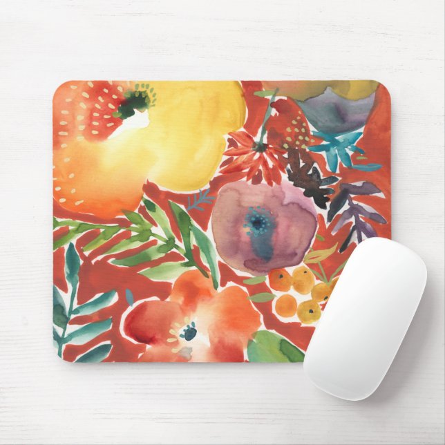 Abundant Florals III Mouse Mat (With Mouse)