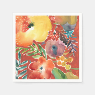 Abundant Florals III Napkin