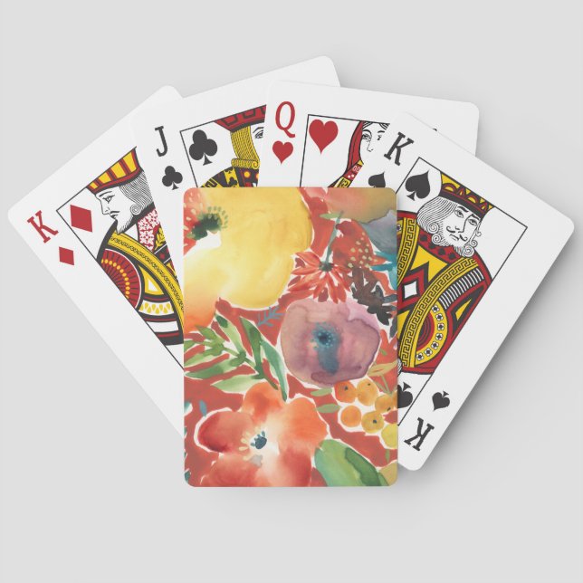 Abundant Florals III Playing Cards (Back)