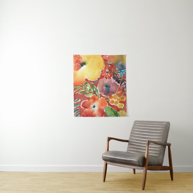 Abundant Florals III Tapestry (In Situ)