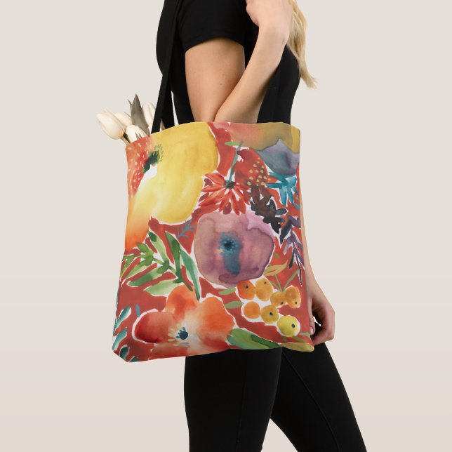 Abundant Florals III Tote Bag (Close Up)