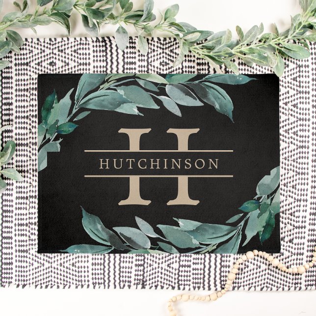 Abundant Foliage Monogram Doormat (Creator Uploaded)