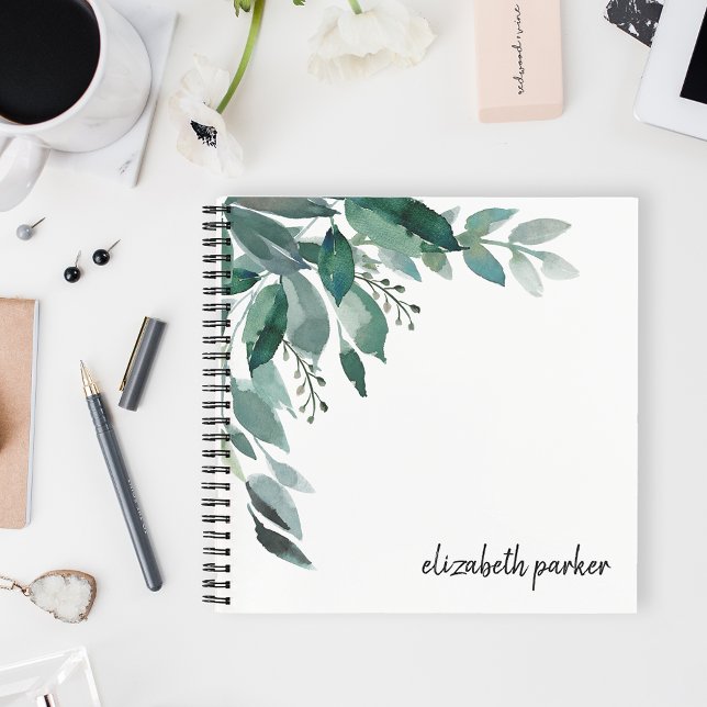 Abundant Foliage Personalised Notebook (Creator Uploaded)