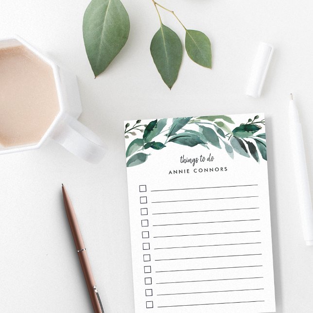 Abundant Foliage | Personalised To Do List Post-it Notes (Creator Uploaded)