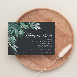 Abundant Foliage Rehearsal Dinner Invitation