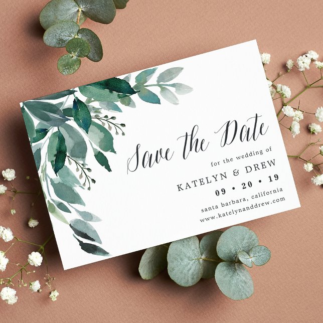 Abundant Foliage Save the Date Card (Creator Uploaded)