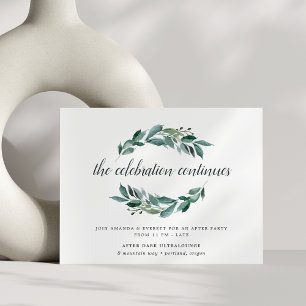Abundant Foliage Wedding After Party Invitation